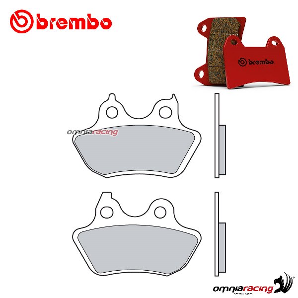 Pastiglie freno posteriori Brembo SP sinterizzate per Harley Davidson FLSTFI Fat Boy 2007