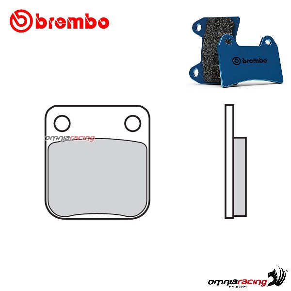 Brembo front brake pads CC Road Carbon Ceramic for Hyosung TE400 2005