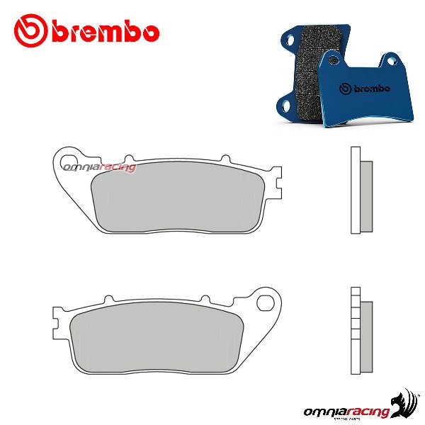 Pastiglie freno posteriori Brembo CC Road Carbon Ceramica Honda VFR800X CrossRunner /ABS 2015-2016