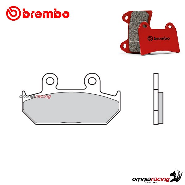 thumbnail image 2 of Brembo SA Sintered Front Brake Pads For Honda CBR 1000 RR 2007 – 4 Pads, Red 2 of 4