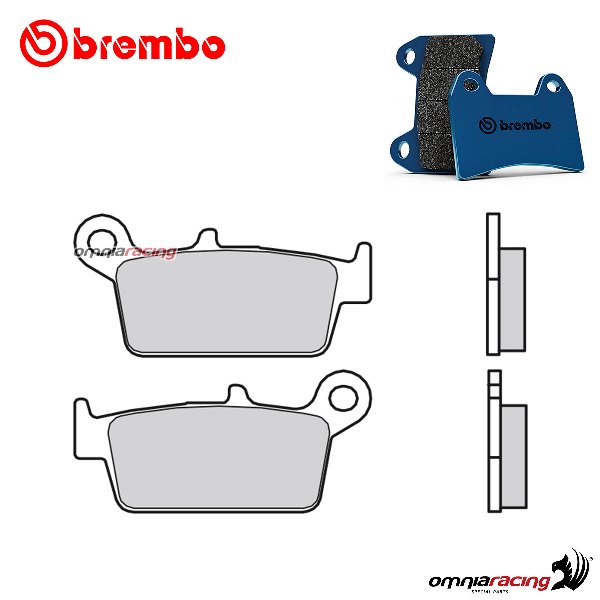 Pastiglie freno posteriori Brembo CC Road Carbon Ceramica per Honda XR650R 2000-2007