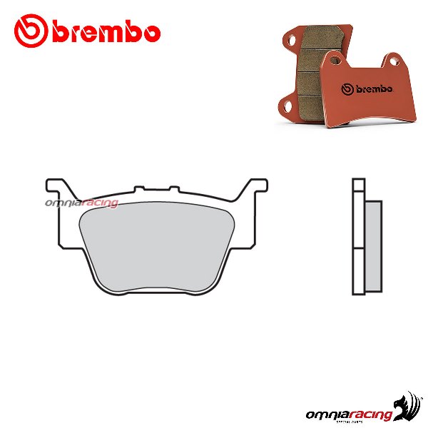 Pastiglie freno anteriori Brembo SD sinterizzata per Honda TRX420FA Fourtrax Auto 2009-2011