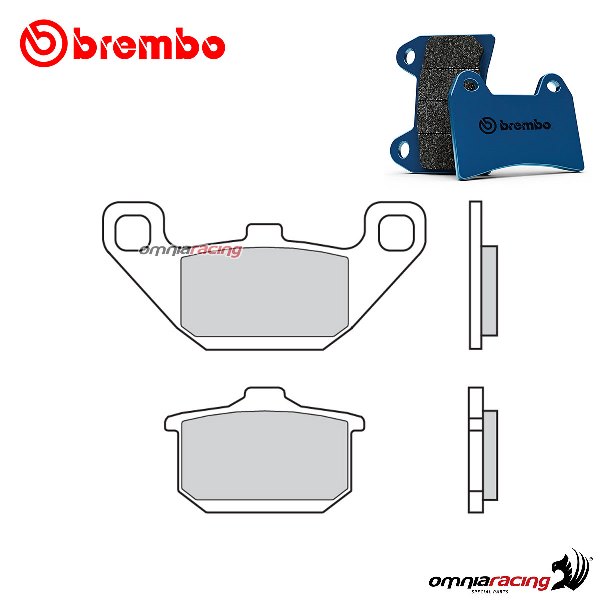 Pastiglie freno posteriori Brembo CC Road Carbon Ceramica per Kawasaki GPZ600R 1985-1989