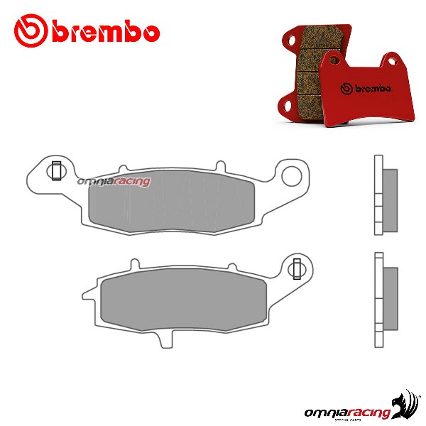 Pastiglie freno posteriori Brembo SP sinterizzate per Kawasaki VN900 Classic /LT 2006-2019