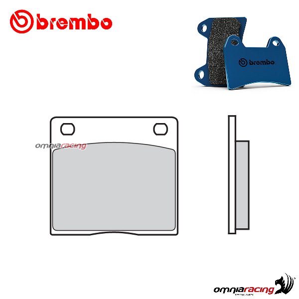 Pastiglie freno posteriori Brembo CC Road Carbon Ceramica per Kawasaki Z1000ST 1979-1982