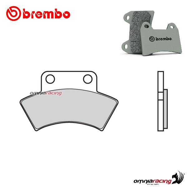 Brembo front brake pads SX sintered for Polaris Big Boss 250 4X6 1989-1993