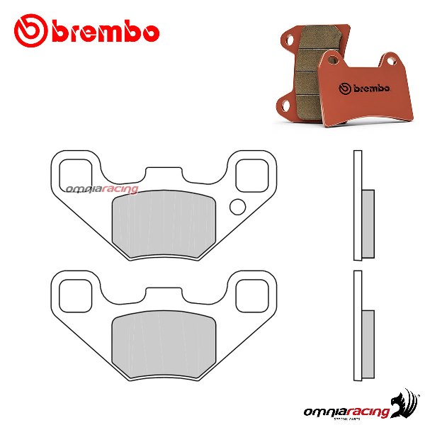 Pastiglie freno anteriori Brembo SD sinterizzata per Polaris Phoenix 200 2010-2014