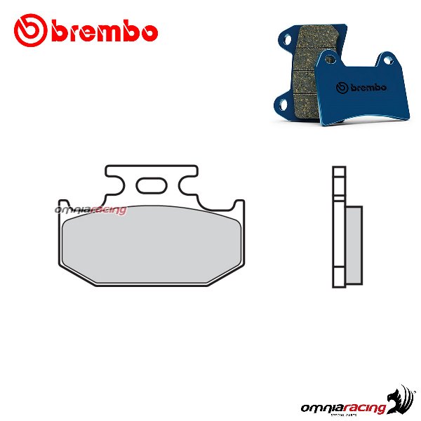 Pastiglie freno posteriori Brembo TT Carbon Ceramica per Yamaha DT200WR 1992-1993