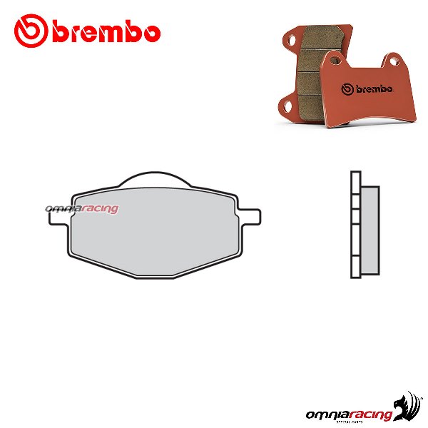 Brembo front brake pads SD sintered for Yamaha YTZ250TRI Moto 1985-1986