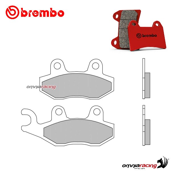 Pastiglie freno anteriori Brembo SA sinterizzate per Kawasaki KLX150L 2015
