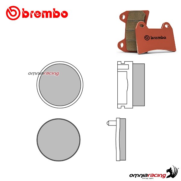 Brembo front brake pads SD sintered for Yamaha YFS200 Blaster 1989-2002