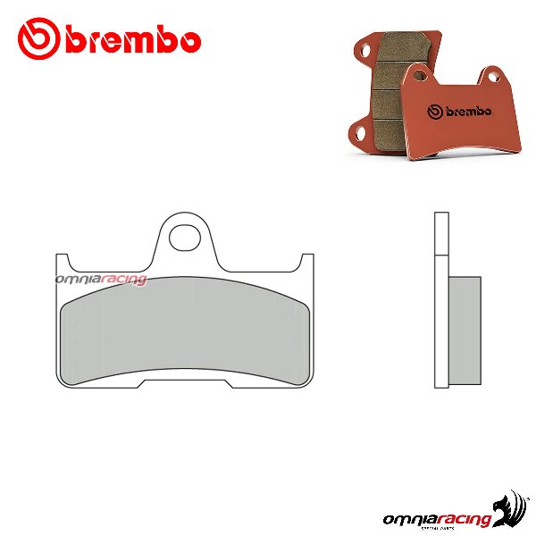 Pastiglie freno Posteriori Brembo SD sinterizzata per Cfmoto C-Force 400 2018-2021