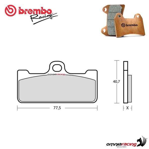 Coppia pastiglie freno Brembo Racing Z04 Aprilia SXV550 Van Den Bosch Replica 2008