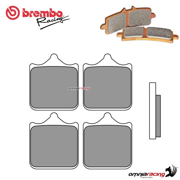 Brembo Racing Z10 pastiglia freno anteriore mescola sinterizzata P4 34 triple bridge 107A48657