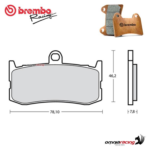 Brembo Racing Z04 pastiglia freno anteriore mescola sinterizzata per Triumph Daytona 675 Triple 2009