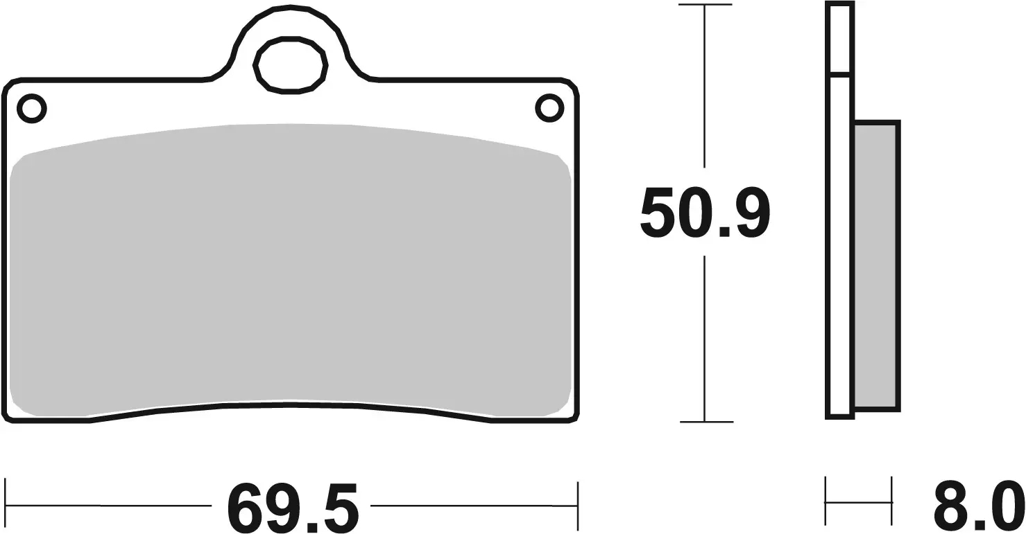 Brembo SR Sinter front brake pads Aprilia RS4 50 2011-2020