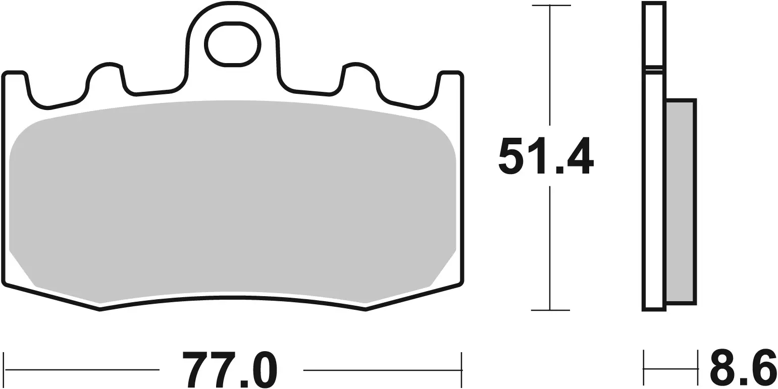 Brembo SR Sinter front brake pads BMW R1200GS 2004-2012