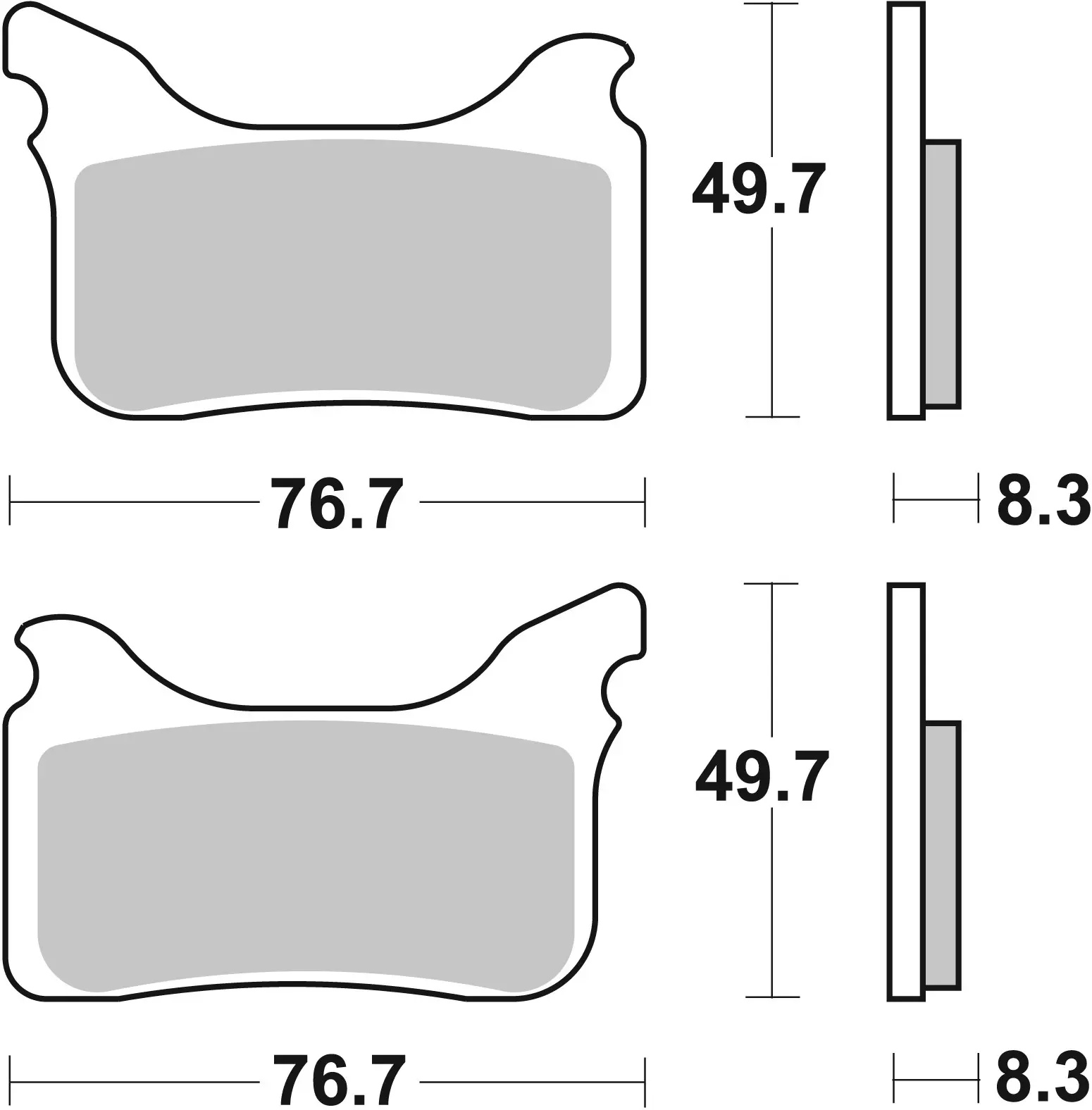 Pastiglie freno Brembo SA Sinterizzata anteriori Husaberg FS550E 2005-2007