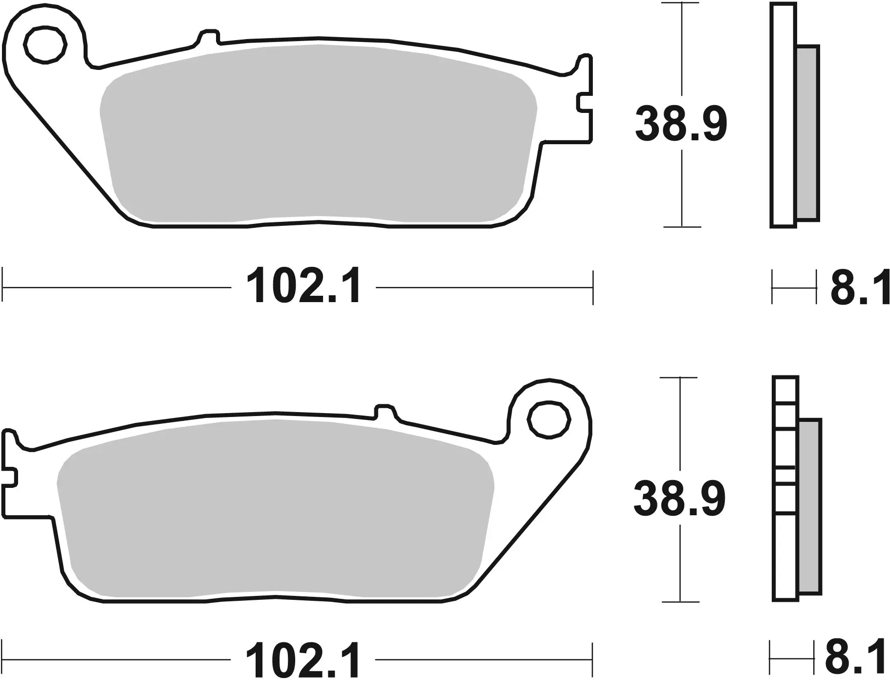 Brembo SR Sinter front brake pads Honda CBR600F 2011-2013