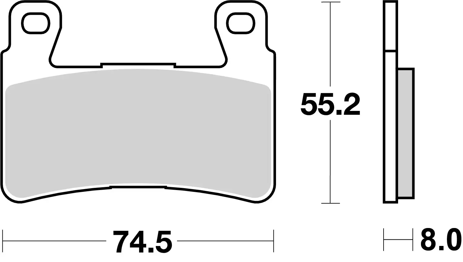 Brembo SR Sinter front brake pads Honda CB1300N ABS 2005-2012