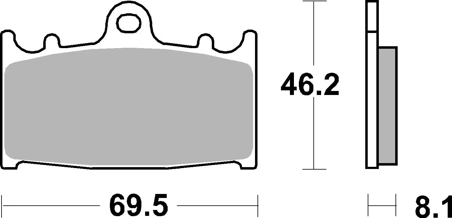 Pastiglie freno Brembo SR Sinterizzata anteriori Husaberg FE501E Supermoto 2000