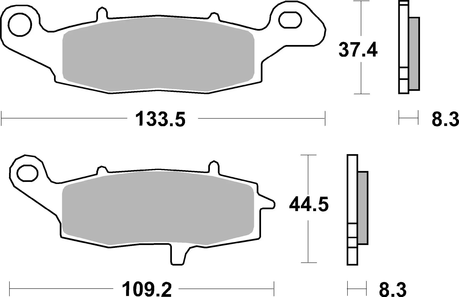 Pastiglie freno Brembo SR Sinterizzata anteriori Suzuki SV650S 2003-2011 - 07KA19SR