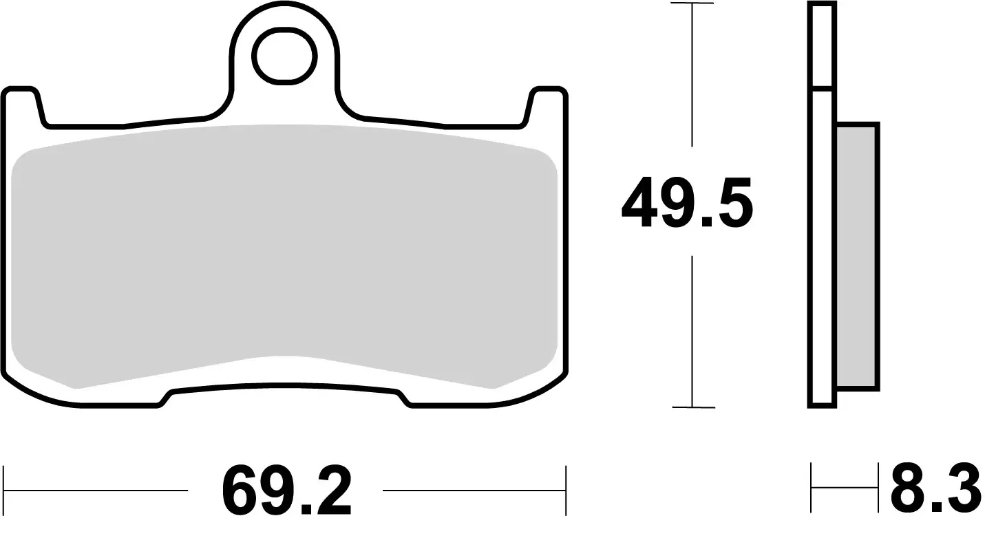 Brembo SR Sinter front brake pads Kawasaki Z900 ABS A2 (70kW) 2020-2024