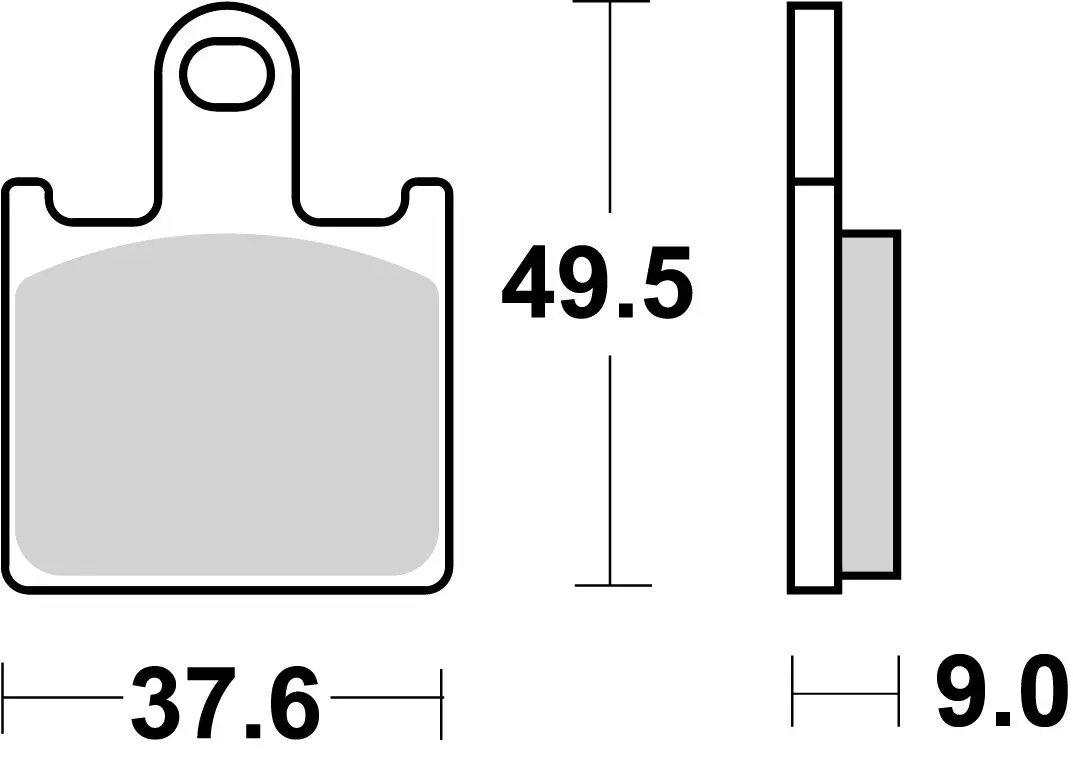 Brembo SR Sinter front brake pads Kawasaki Z1000 ABS 2007-2009