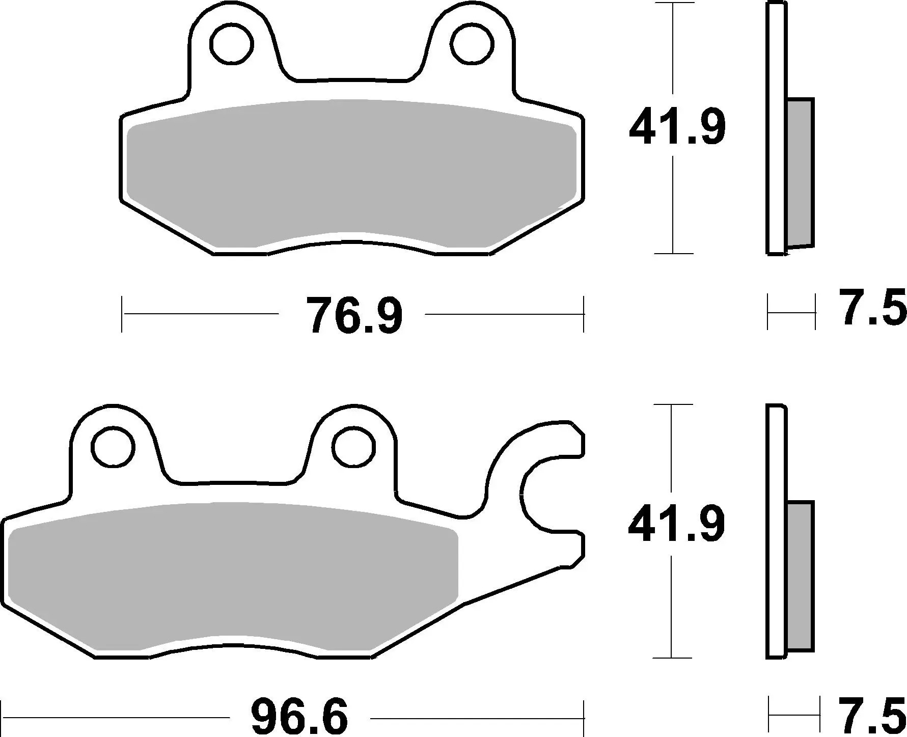 Brembo SA Sinter front brake pads Kawasaki Z125 2019-2024