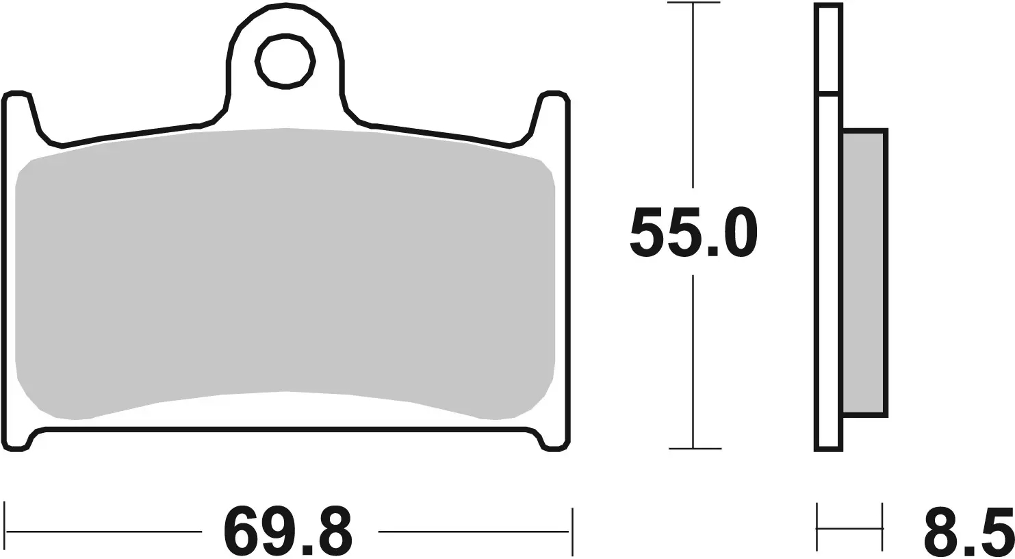 Brembo SR Sinter front brake pads Triumph Thunderbird 1700 Commander 2014-2017