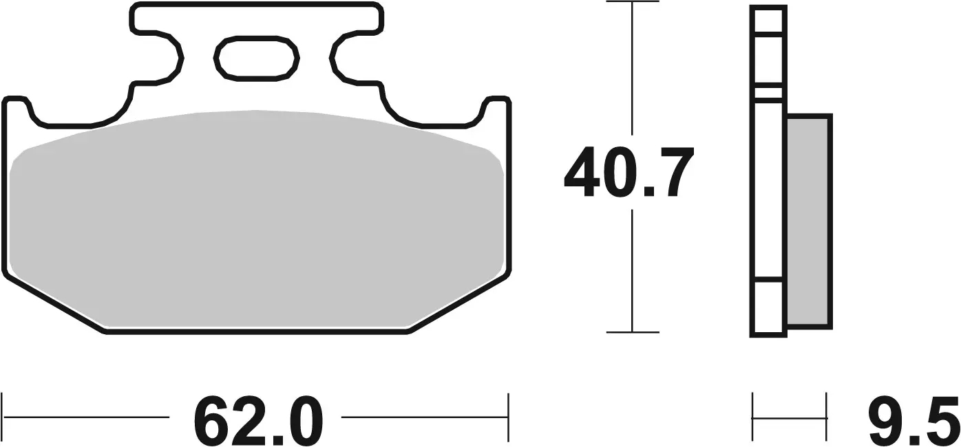 Pastiglie freno Brembo SD Sinterizzata posteriori Yamaha DT200WR 1992-1993
