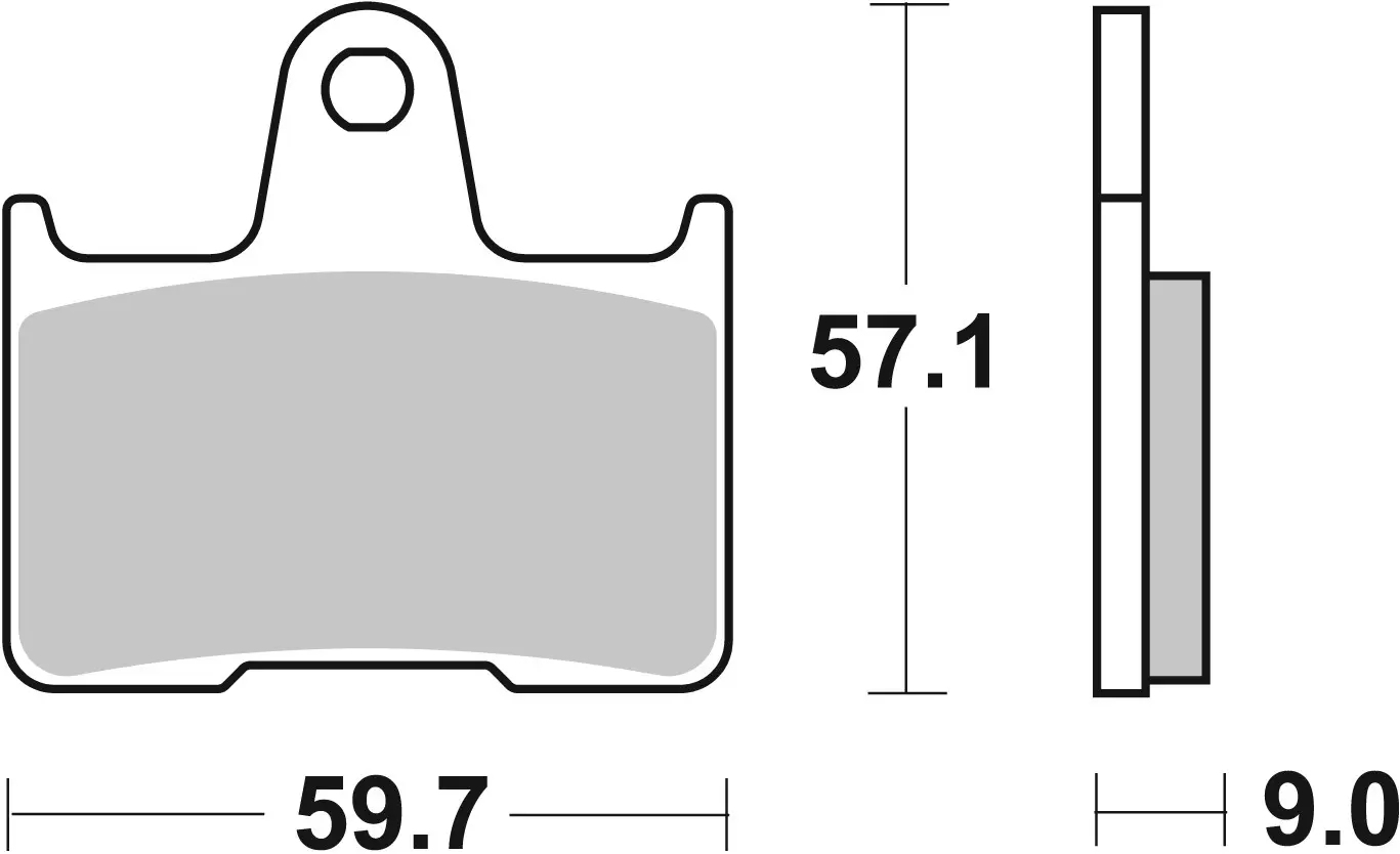 Brembo SP Sinter rear brake pads Suzuki GSXR1000 2004-2006