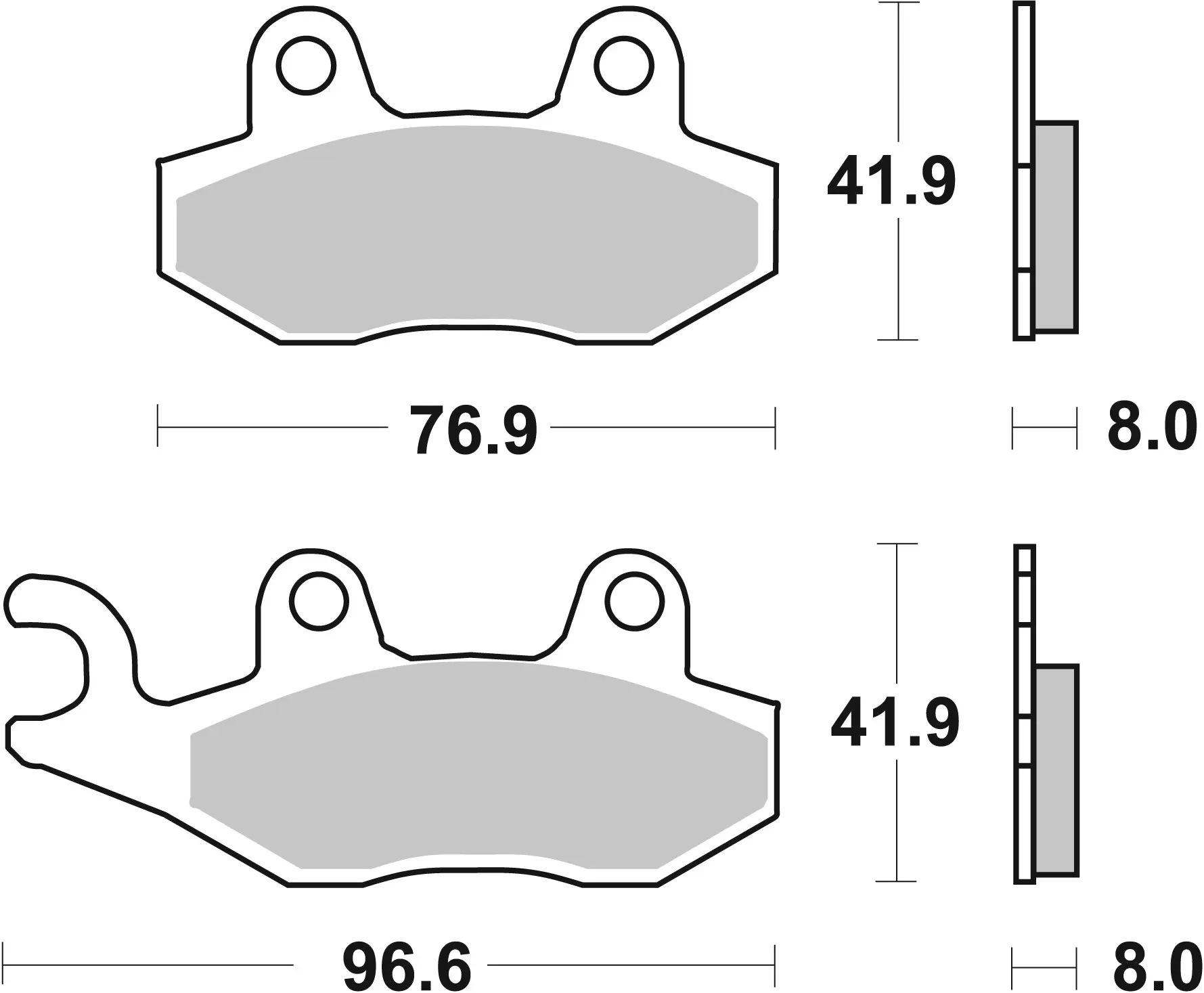 Brembo SD Sinter front brake pads Yamaha XTZ750 Super Tenere 1989-2000 - 07YA21SD