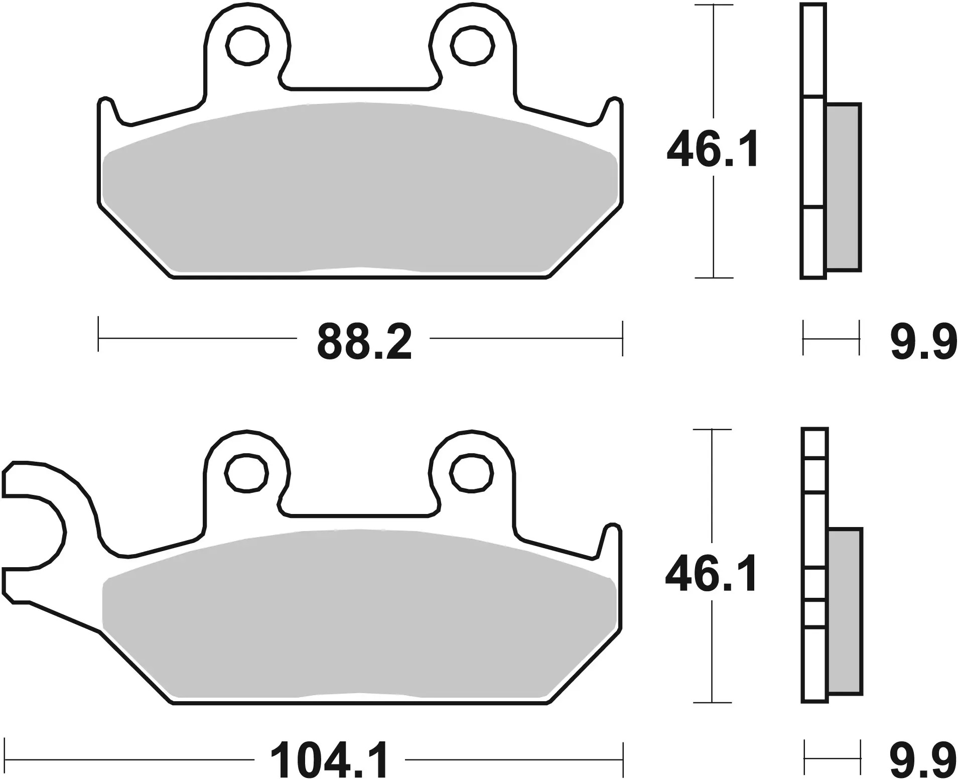 Brembo SA Sinter front brake pads Yamaha XT600K 1983-1989