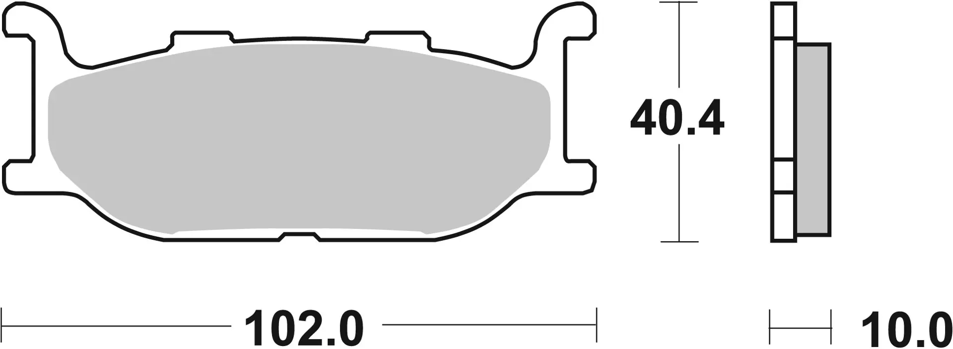 Brembo SA Sinter front brake pads Yamaha Stryker 1300 2011
