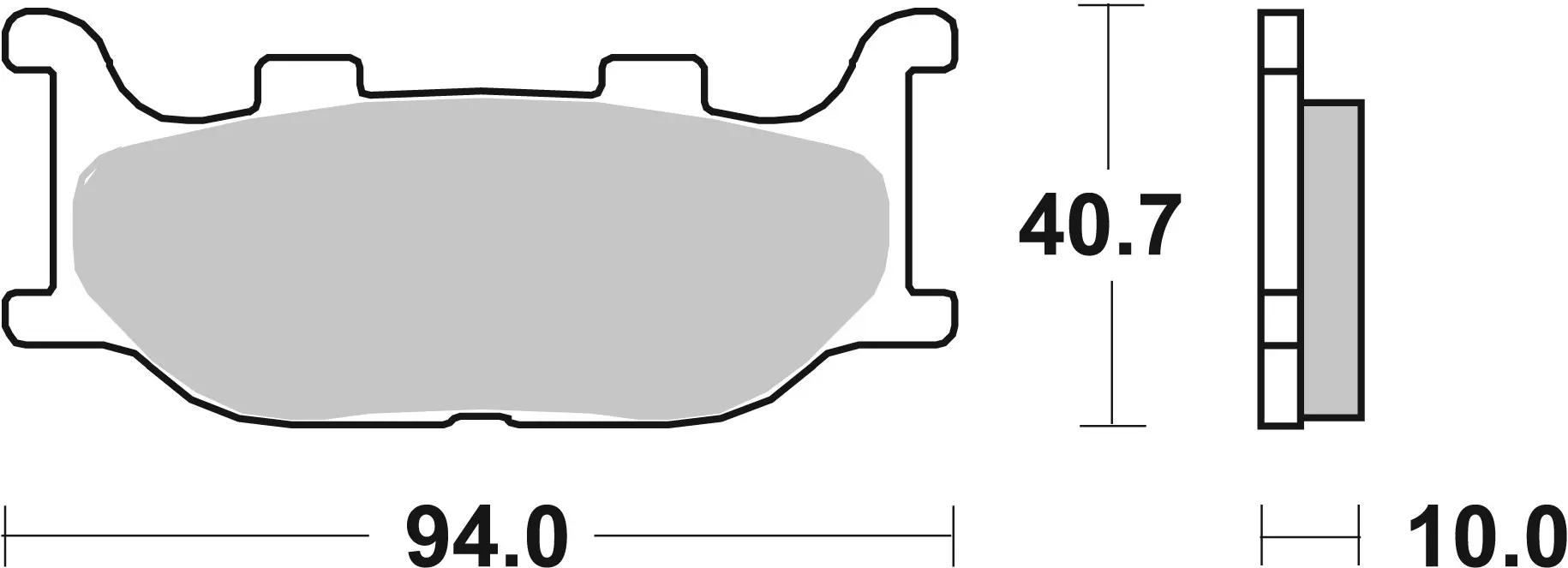 Brembo SA Sinter front brake pads Yamaha XVS1100 Drag Star 1999-2004