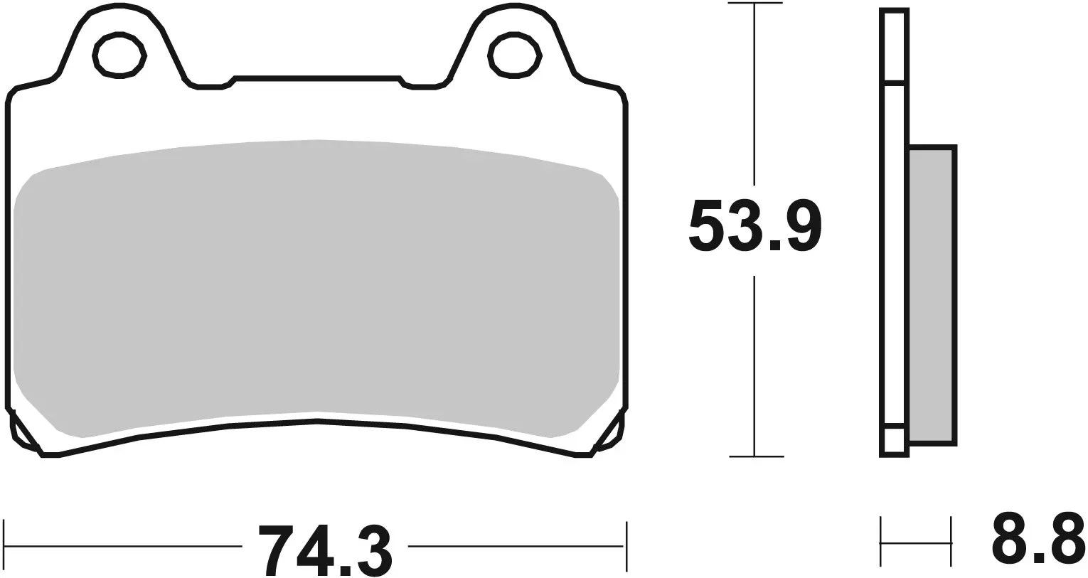 Pastiglie freno Brembo SA Sinterizzata anteriori Yamaha XVZ1300 Royal Star Boulevard 1999