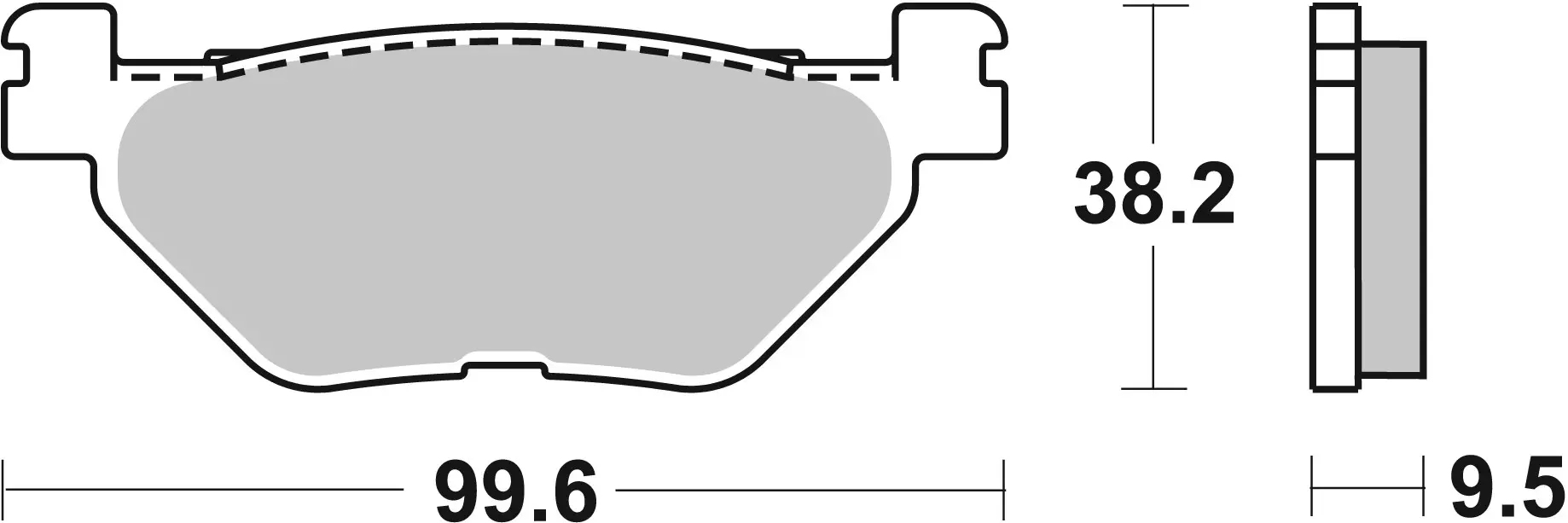 Brembo SP Sinter rear brake pads Yamaha Stryker 1300 2011