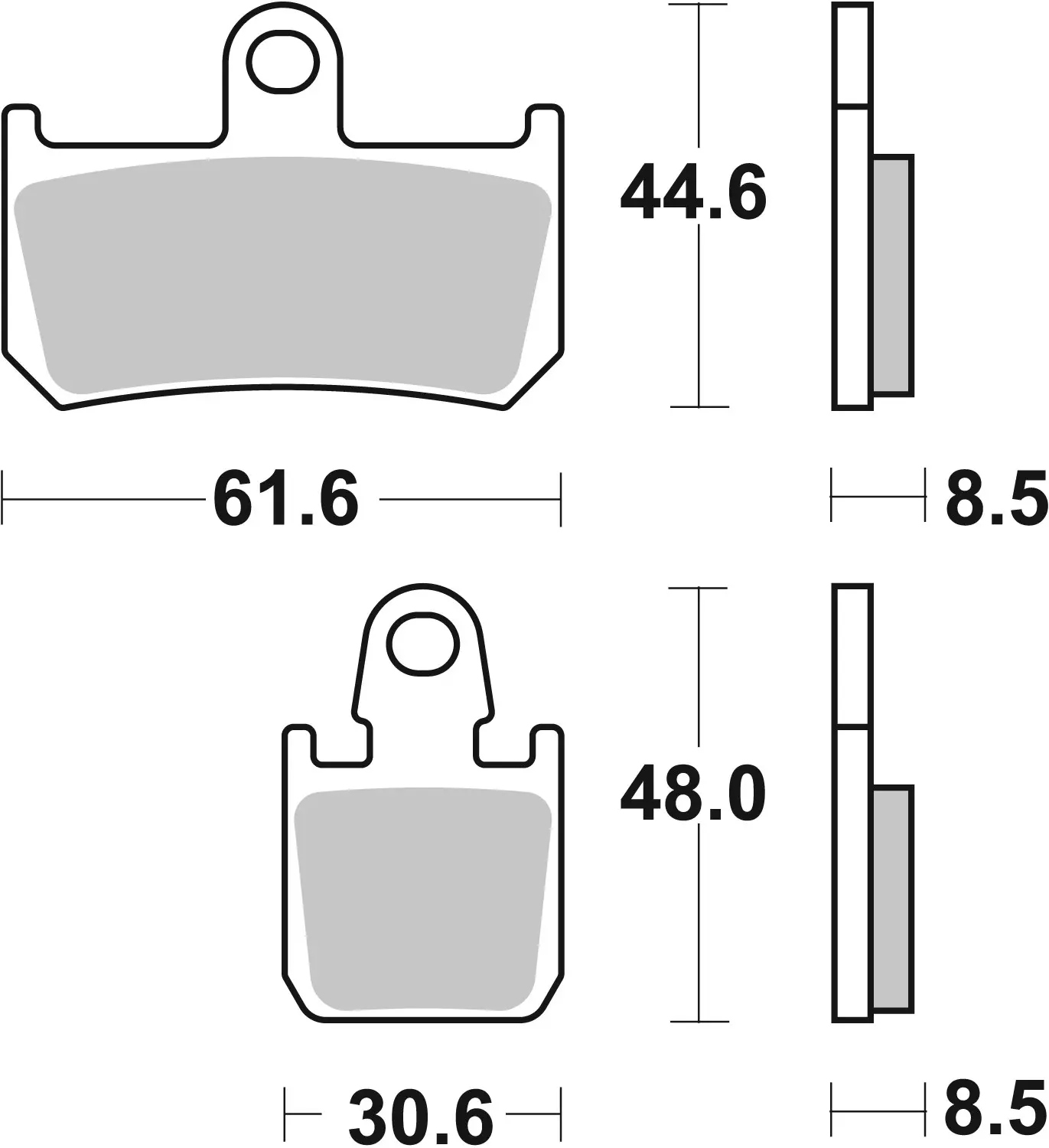 Brembo SR Sinter front brake pads Yamaha Vmax 1700 2009-2016