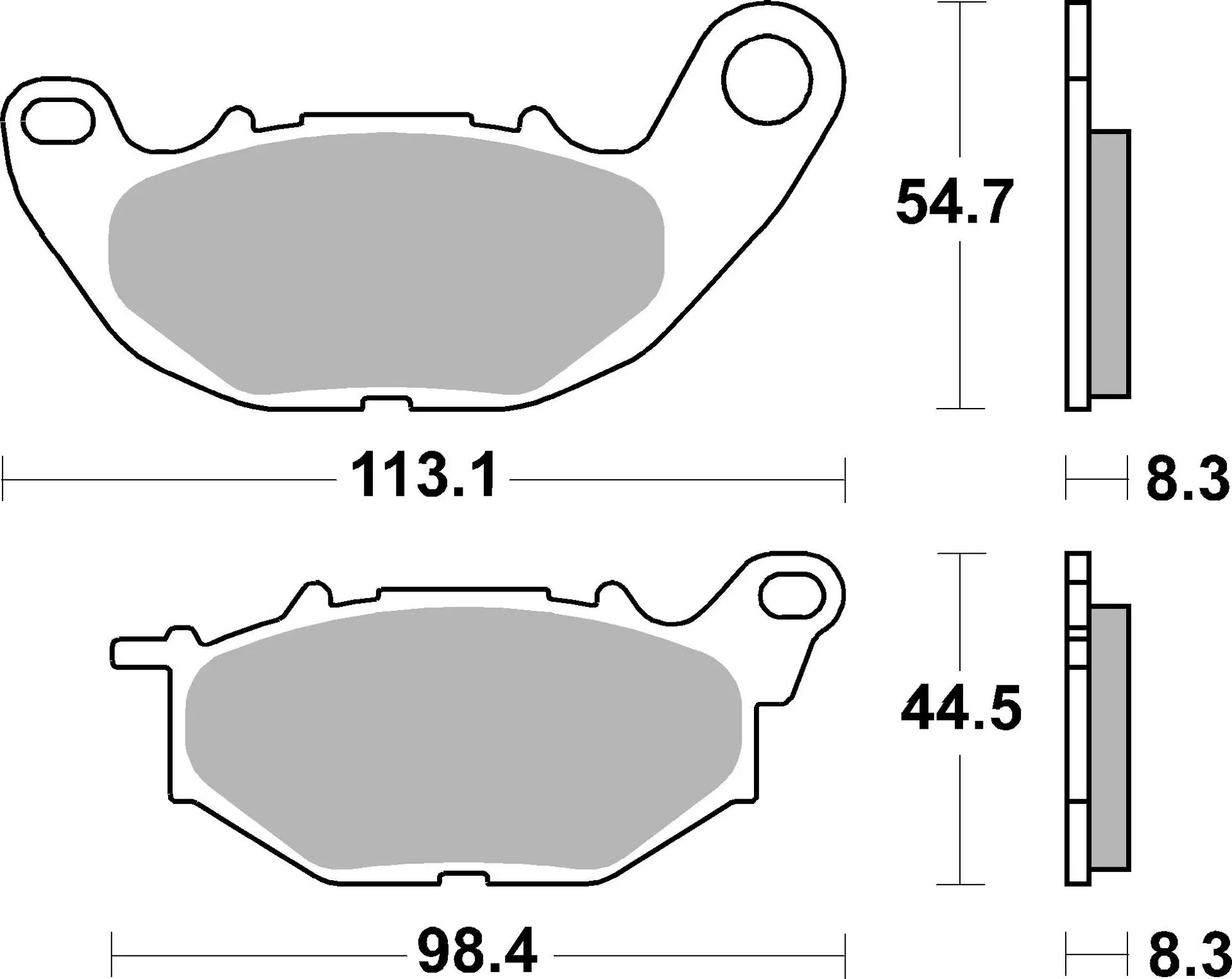 Brembo SR Sinter front brake pads Yamaha Xmax 300 ABS 2017-2023