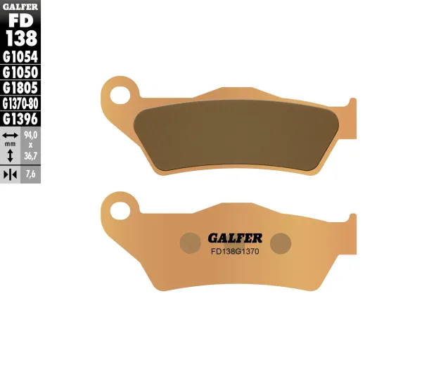 GALFER rear brake pads G1370 Semi Metallic KTM 890 SMT 2023