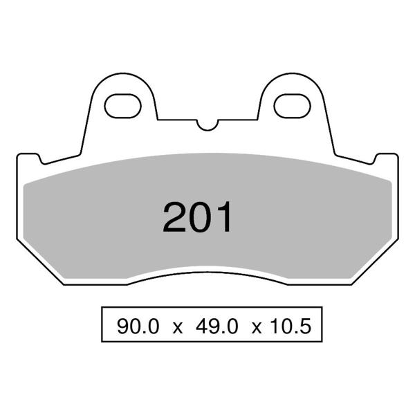 Pastiglie freno anteriori NISSIN Semi Metallica Honda CB125 TDC/TDE/TDJ 1983-1989