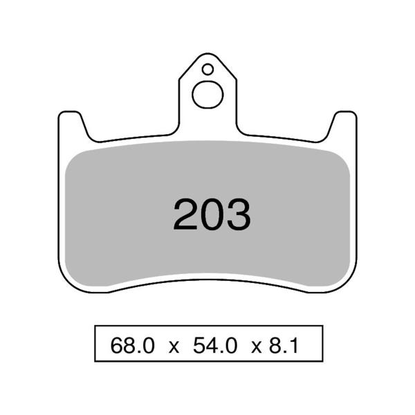 Pastiglie freno anteriori NISSIN Sinterizzate Honda CB1000 Big-1 1993-1997