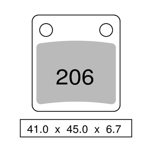 Pastiglie freno anteriori NISSIN Semi Metallica Off-Road Honda CB125S 1983-1985