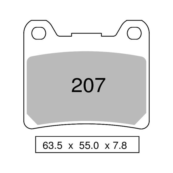 Pastiglie freno anteriori NISSIN Carbon RACING Yamaha FZR400 1988