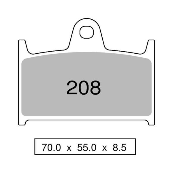 Pastiglie freno anteriori NISSIN Carbon RACING Triumph Daytona 1200 1993-1996