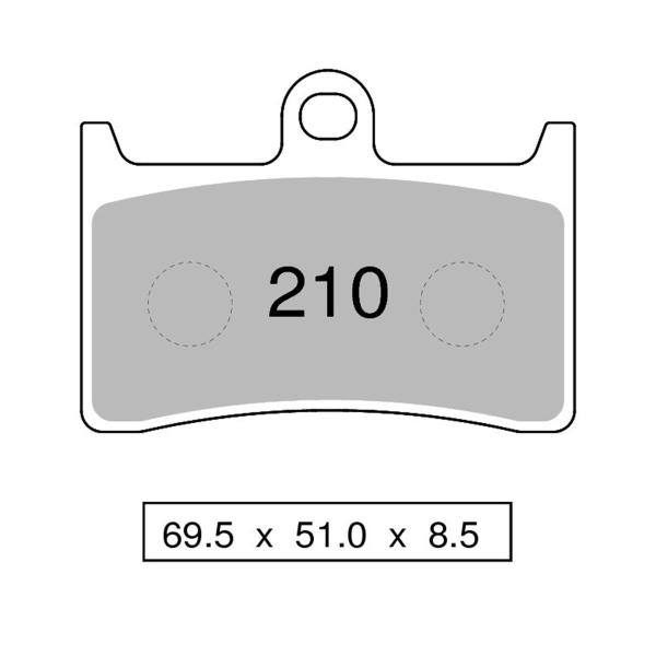 Pastiglie freno anteriori NISSIN Sinterizzate Yamaha R1/R1M 2015-2022