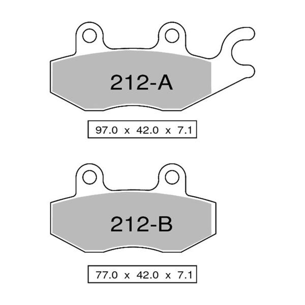 Pastiglie freno anteriori NISSIN Sinterizzate GasGas ATV KS250RV Quad 2006