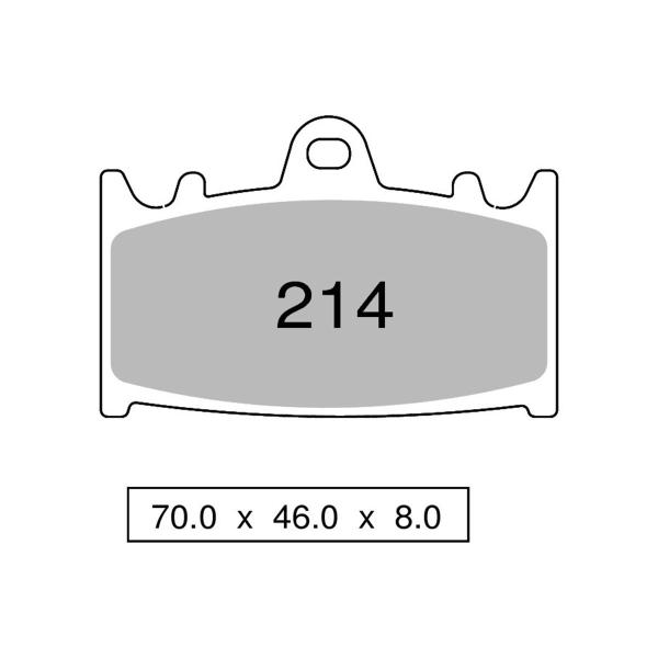 Pastiglie freno anteriori NISSIN Sinterizzate Kawasaki GPZ500S 1993
