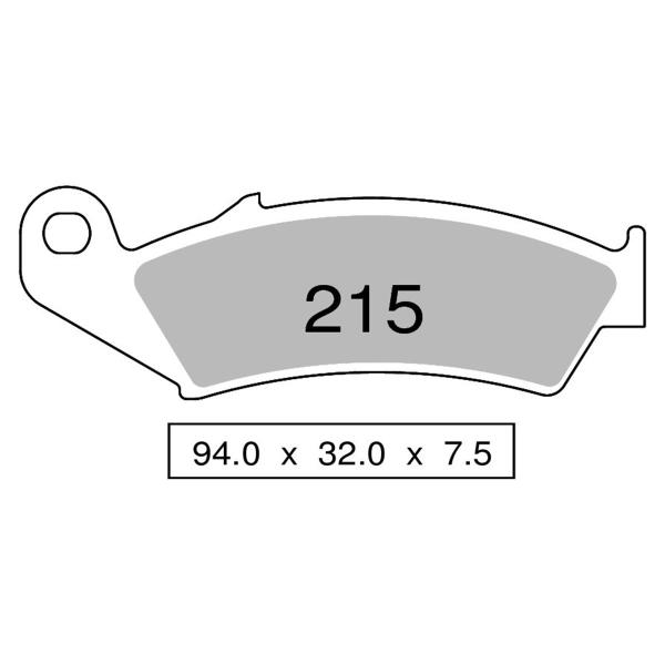 Pastiglie freno anteriori NISSIN Semi Metallica Honda NX125 Trancity 1990-1998